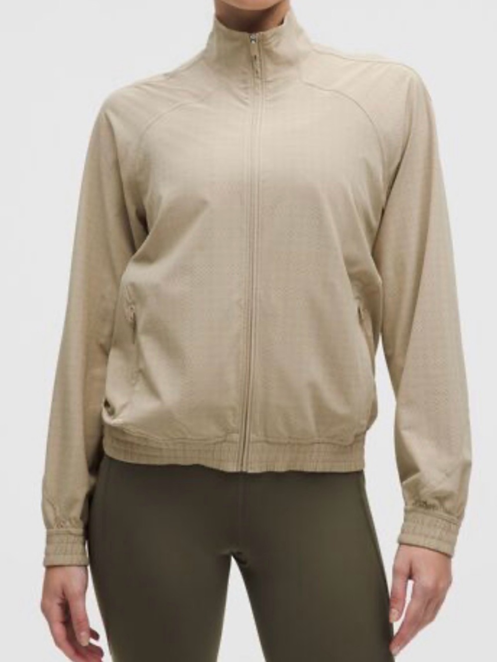 lululemon athletica adapted state perforated track jacket